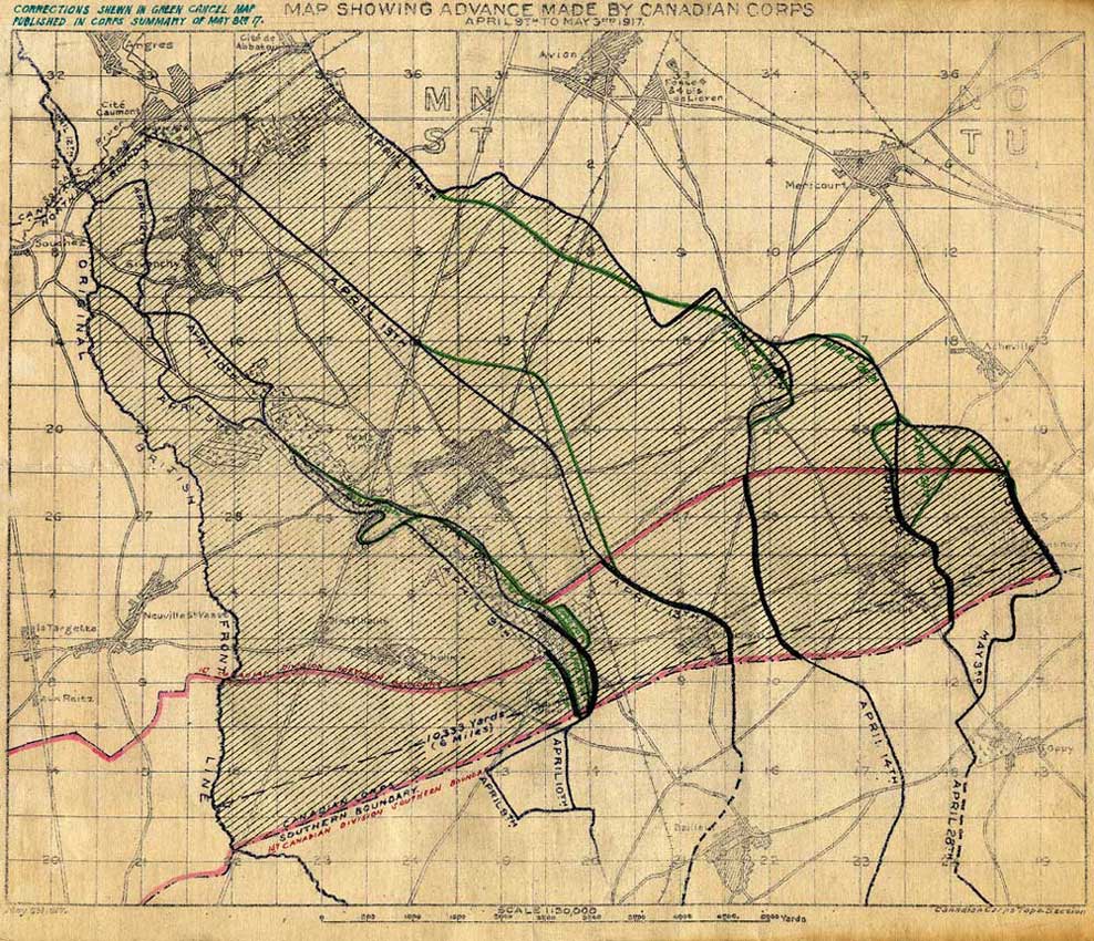 A map showing the Douai Plain in France.