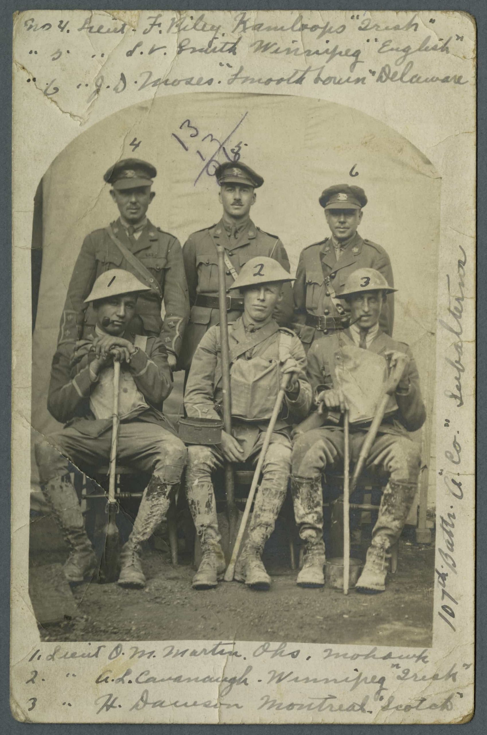 A group of men in uniform, representing the Canadian military, posing for a photo in Ottawa at the Canadian War Museum.