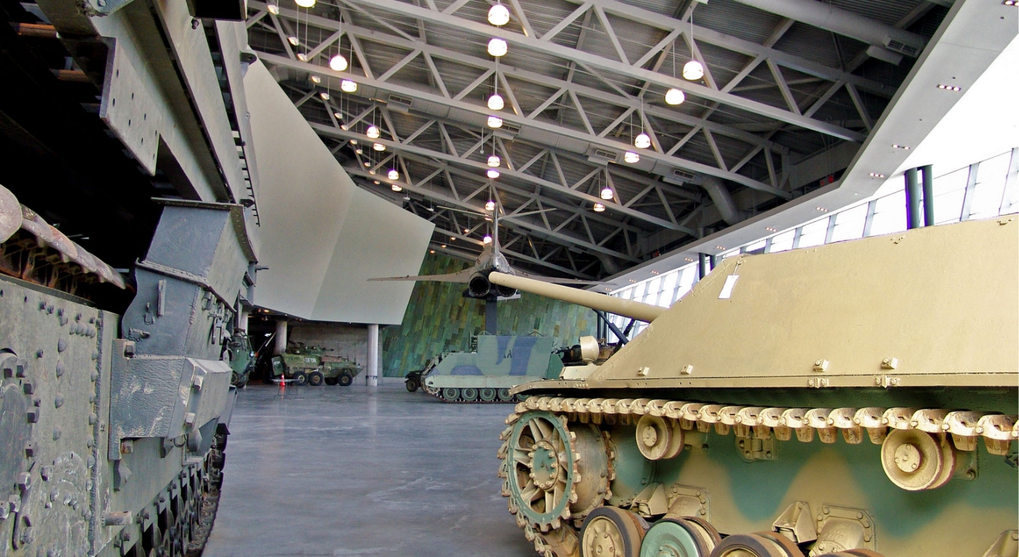 A tank is on display at the Canadian War Museum in Ottawa.