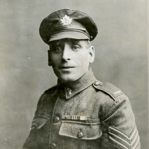 A uniformed soldier from the First World War.