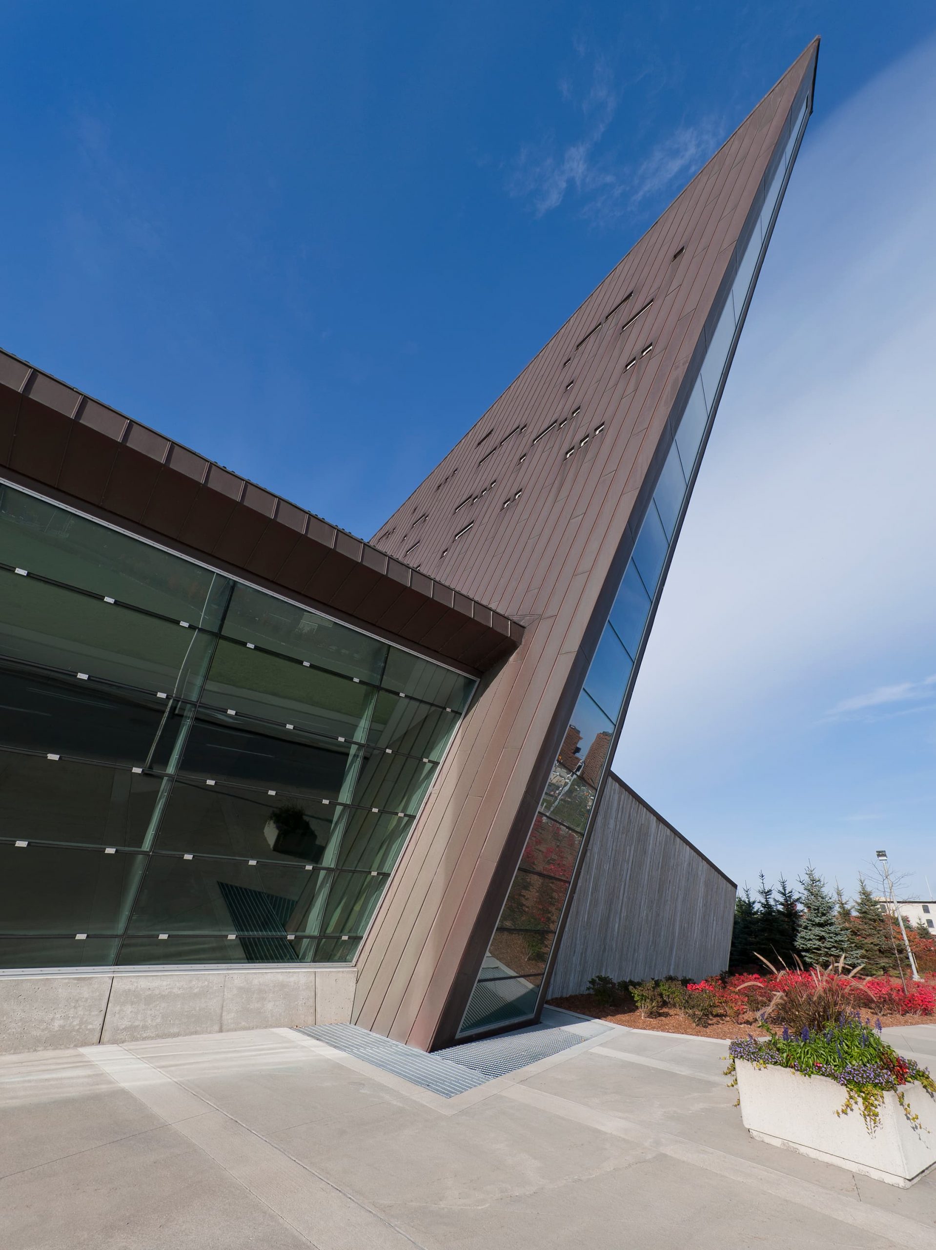 The exterior of the Canadian War Museum, located in Ottawa.