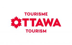 The logo for tourism in Ottawa.