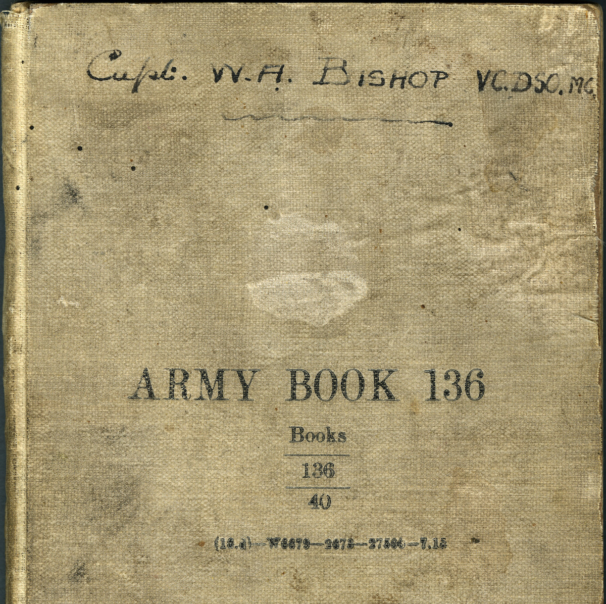 The cover of Army Book 136