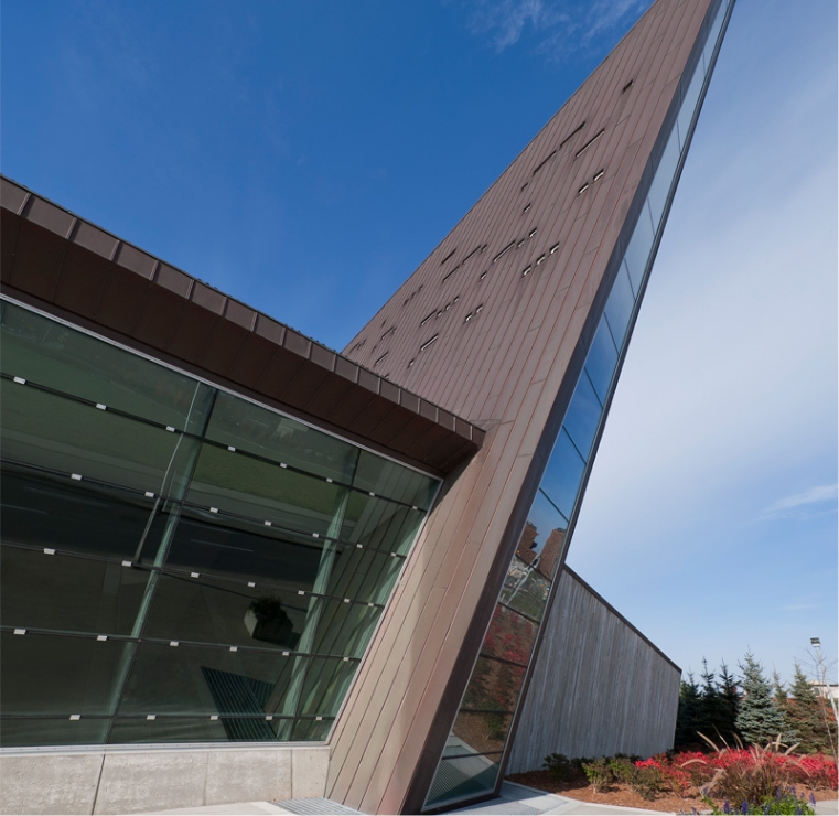 The exterior of the Canadian War Museum in Ottawa.