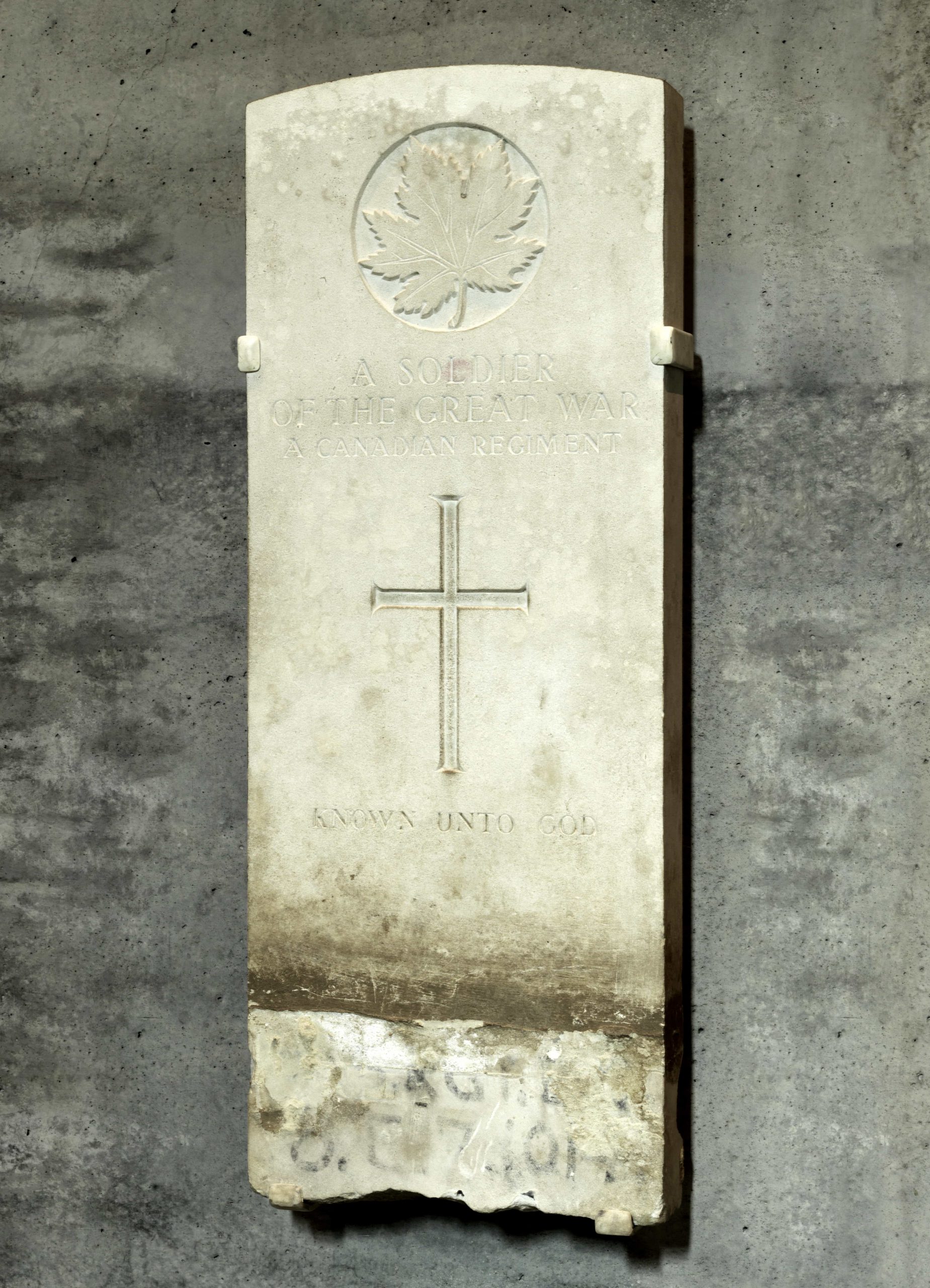 The tombstone of the unknown soldier.