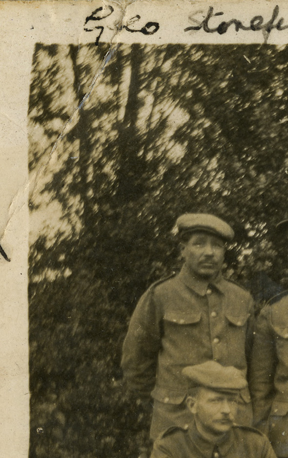 A group of men posing for a picture at the Canadian War Museum in Ottawa.