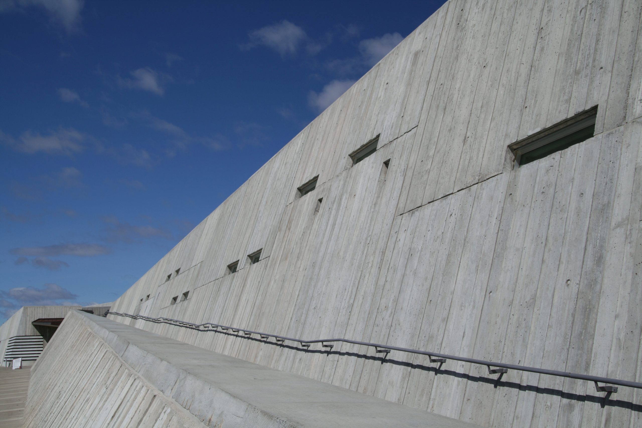 The Canadian War Museum, located in Ottawa, is made of concrete.